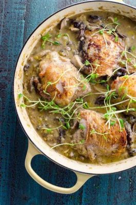  Braised Chicken With Mushrooms - A Symphony of Savory Umami and Delicate Earthy Notes!