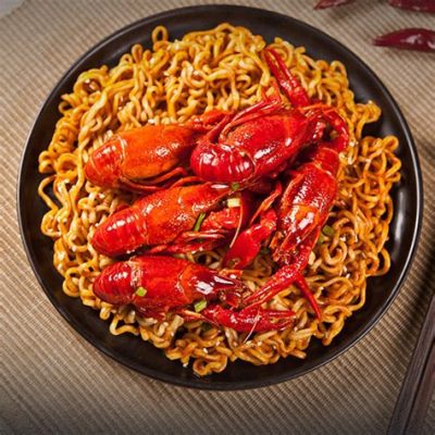  Spicy Crayfish Noodles – A Symphony of Sizzling Spice and Succulent Seafood Delight!